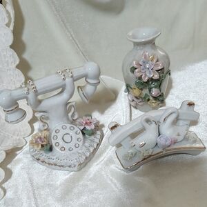 Elegant White Ceramic Decor Items